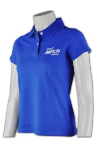 P426 度身訂做polo恤 印製LOGO 飲品 飲料行業 polo shirt 設計 polo恤來版訂造      彩藍色